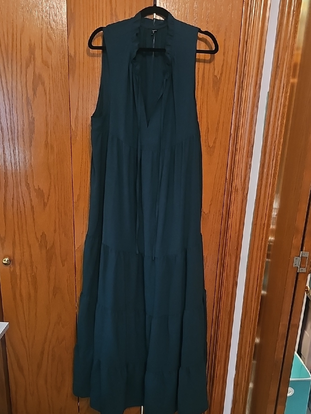 SHEIN Dark Teal Sleeveless Maxi Dress